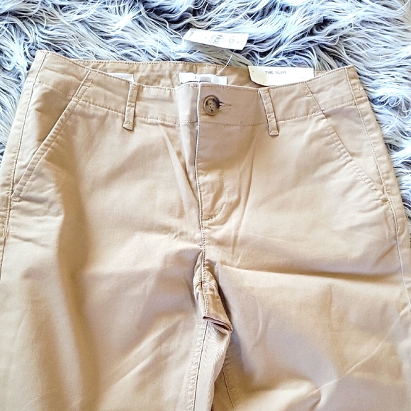 Loft The Slim Khaki Ankle Pants Size 4 - Picture 3 of 8